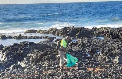 Tenerife Cabildo removes 150 kilos of rubbish from Malpaís de Güímar Nature Reserve