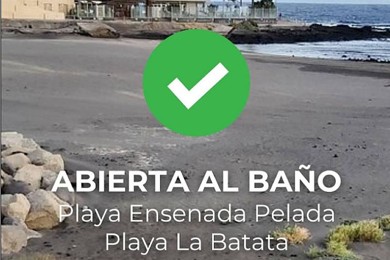 Three beaches reopen in South Tenerife after water quality deemed safe for swimming