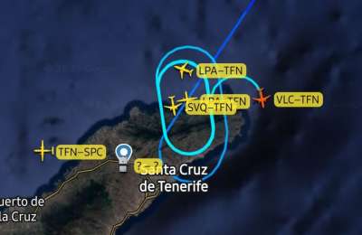 Bad weather causes more flight diversions at Tenerife North Airport