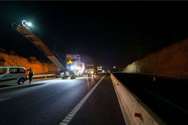 Overnight lane closures continue on Tenerife’s TF-1