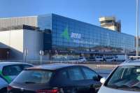 Man dies after falling through a hole in airport car park