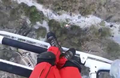 VIDEO: Hiker airlifted after fall on Cherfe Trail in Santiago del Teide