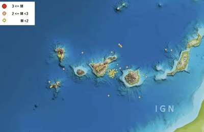 Over 200 earthquakes recorded in the Canary Islands during August 