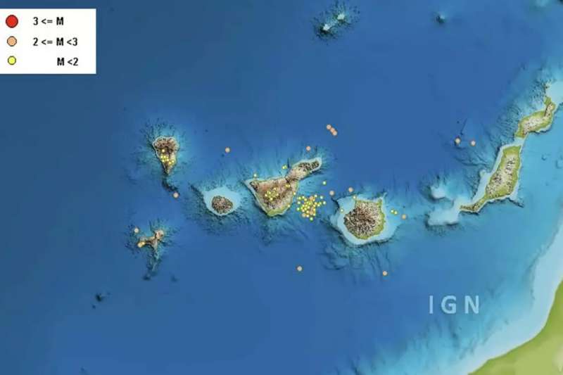 Over 200 earthquakes recorded in the Canary Islands during August 