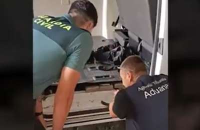 Man arrested after 90kg of cocaine found hidden in minibus arriving by ferry in Tenerife