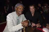 John Travolta and Samuel L. Jackson arrive in the Canary Islands 