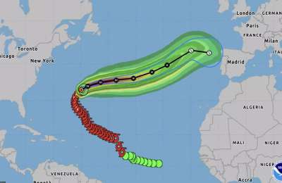 Meteorologists are monitoring Hurricane Gabrielle's path through the Atlantic