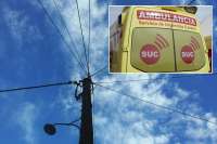 7-year-old boy and grandmother seriously injured by falling electricity pole