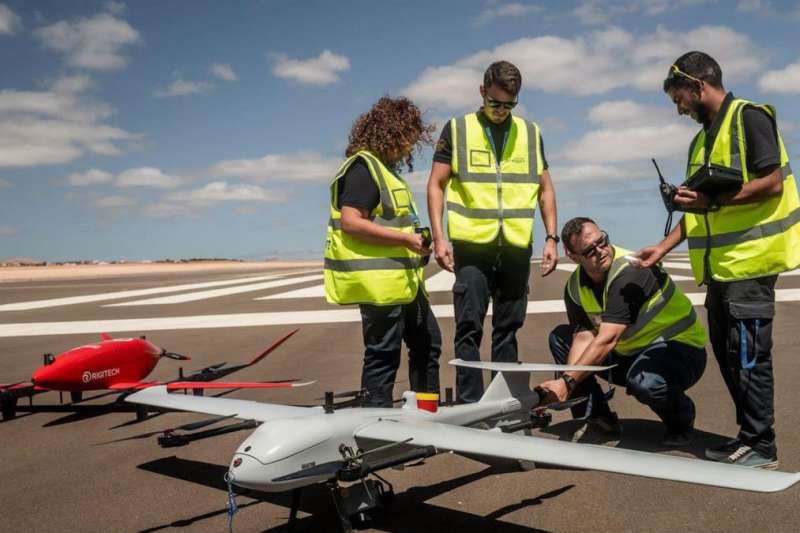 Drones tested in Fuerteventura for delivering medicines in emergency situations