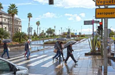Rain showers return to parts of the Canary Islands this Sunday