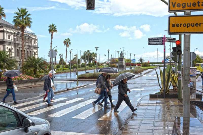 Rain showers return to parts of the Canary Islands this Sunday