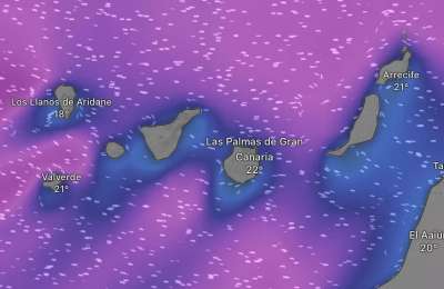 AEMET issues yellow weather warnings for the Canary Islands from Tuesday