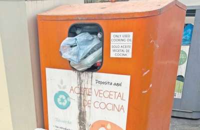 Arona considers ending use of bins for cooking oil collection after vandalism and misuse