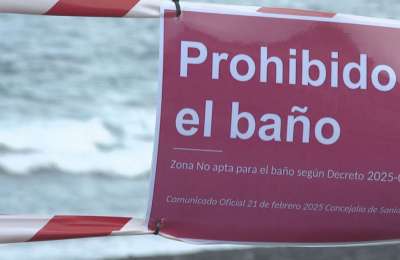 Beach in Tenerife closed due to water contamination