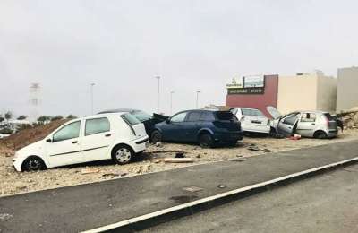 Dozens of abandoned cars taking up parking spaces in South Tenerife