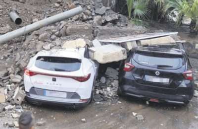 Storm Claudia leaves a trail of destruction across parts of the Canary Islands 