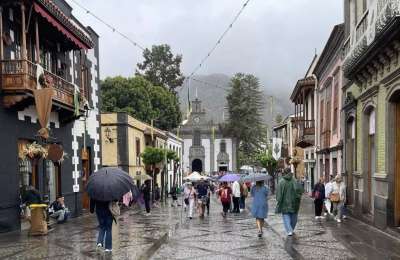 Light rain and cooler temperatures to start the week in the Canary Islands