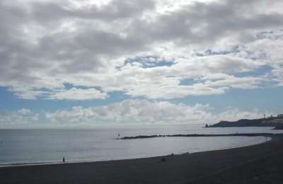 Grey skies, rain showers, and rough seas continue across the Canary Islands