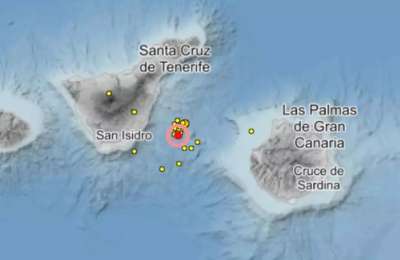 IGN register six earthquakes in the last few hours between Tenerife and Gran Canaria 
