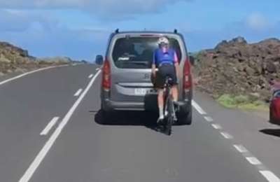 VIDEO: Cyclist angers drivers with dangerous riding in Lanzarote