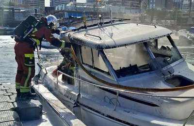 Boat fire at Canary Islands marina triggers major emergency response