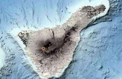 Nine small earthquakes recorded near Mount Teide 