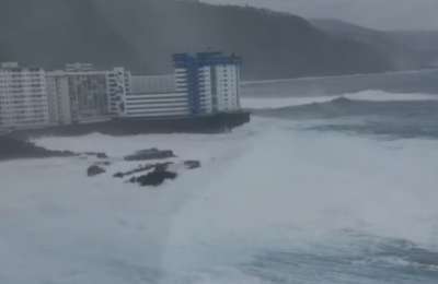 Search for missing woman after her and her dog were dragged out to sea by a big wave in Tenerife