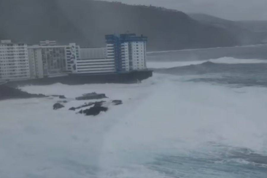 Search for missing woman after her and her dog were dragged out to sea by a big wave in Tenerife