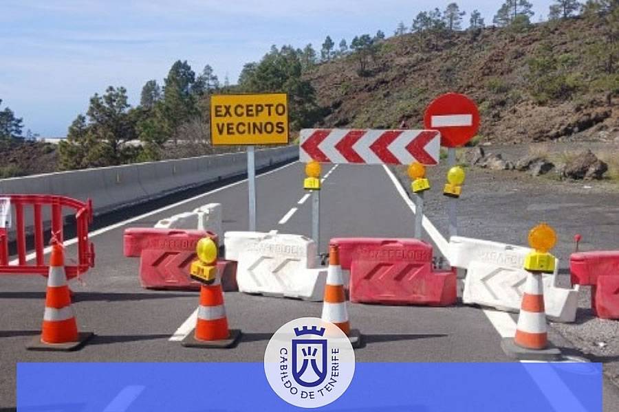 Emergency works begin on TF-82 in Santiago del Teide after recent rockfall 