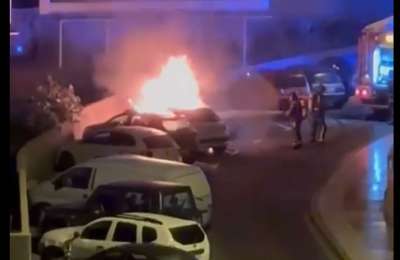 VIDEO: Suspect arrested after several cars deliberately set on fire in the south of Tenerife