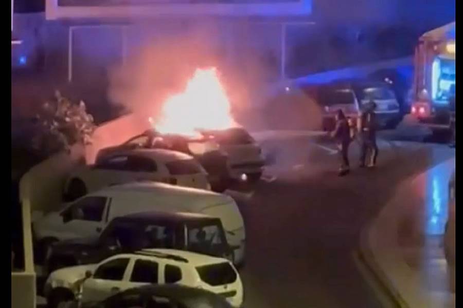 VIDEO: Suspect arrested after several cars deliberately set on fire in the south of Tenerife