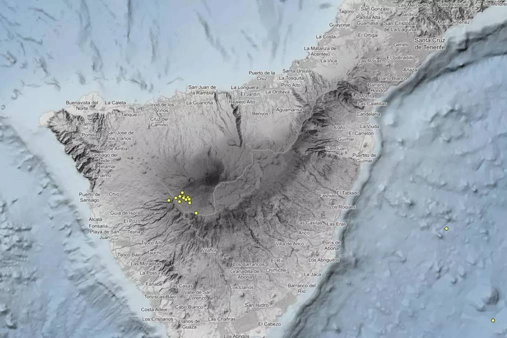 IGN records 90 small earthquakes near Teide since Saturday