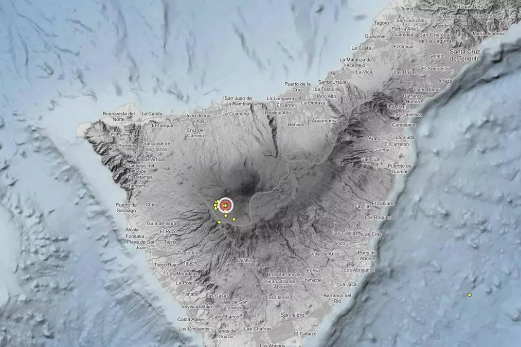 More earthquakes recorded near Mount Teide after a week of calm