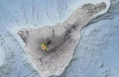 Another 60 small earthquakes detected beneath Mount Teide