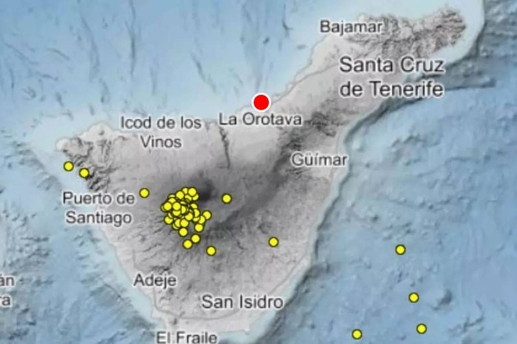 2.3 magnitude earthquake recorded in north Tenerife