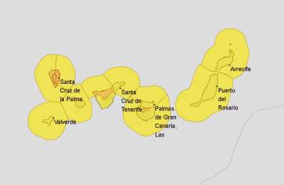 AEMET increase weather warnings to Orange as 100km/h winds hit Tenerife