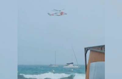 Dramatic helicopter rescue off South Tenerife coast