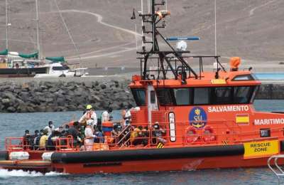 Migrant boat reaches Los Cristianos amid Storm Therese