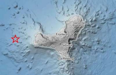 2.9 magnitude earthquake recorded near El Hierro