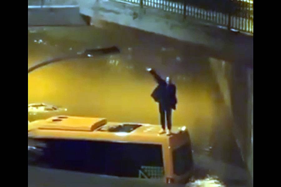 British tourists trapped in minibus as floods surge in Tenerife