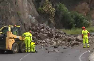 The TF-42 in Garachico has reopened after the landslide caused by Storm Therese
