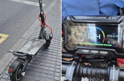 Police stop man riding electric scooter at over 100 km/h in Gran Canaria