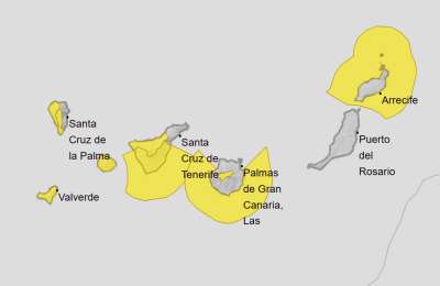 More Weather Warnings issued for strong winds and rough seas in the Canary Islands