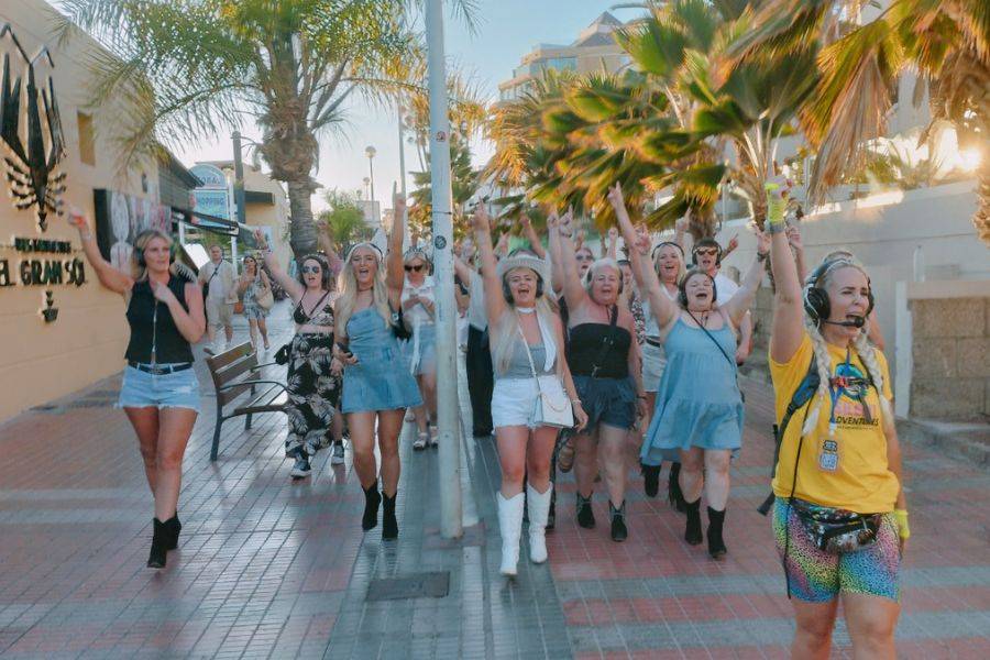 “Is this how locals see British tourists?” Silent disco tours spark debate in Tenerife
