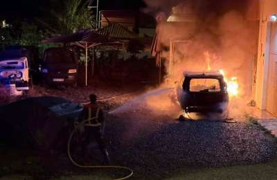 Residents evacuated from homes in Mogán due to car fire