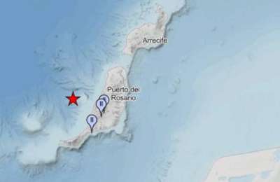 Another earthquake felt by public off coast of Fuerteventura