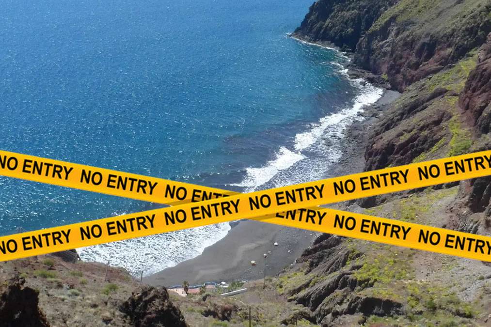 Beach in Tenerife closed over risk of landslides and rockfall 