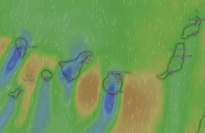 Yellow Weather Warnings extended in the Canary Islands for this weekend 