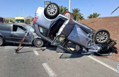 Multi-car pile-up in Lanzarote leaves 5 injured