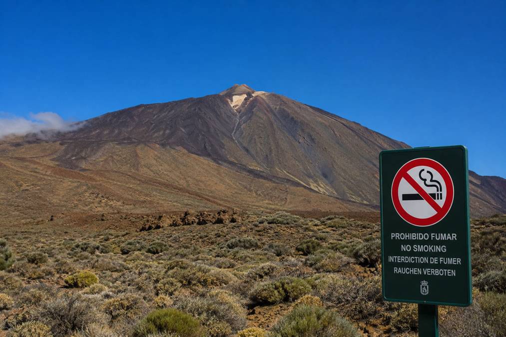 Smoking in Teide National Park could cost you a €100,000 fine or land you in prison
